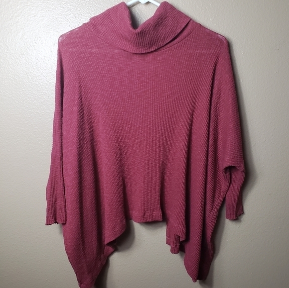 Free People FP Beach World Traveler Dolman Sleeve Cowl Neck Split Back-Size S - Picture 2 of 7